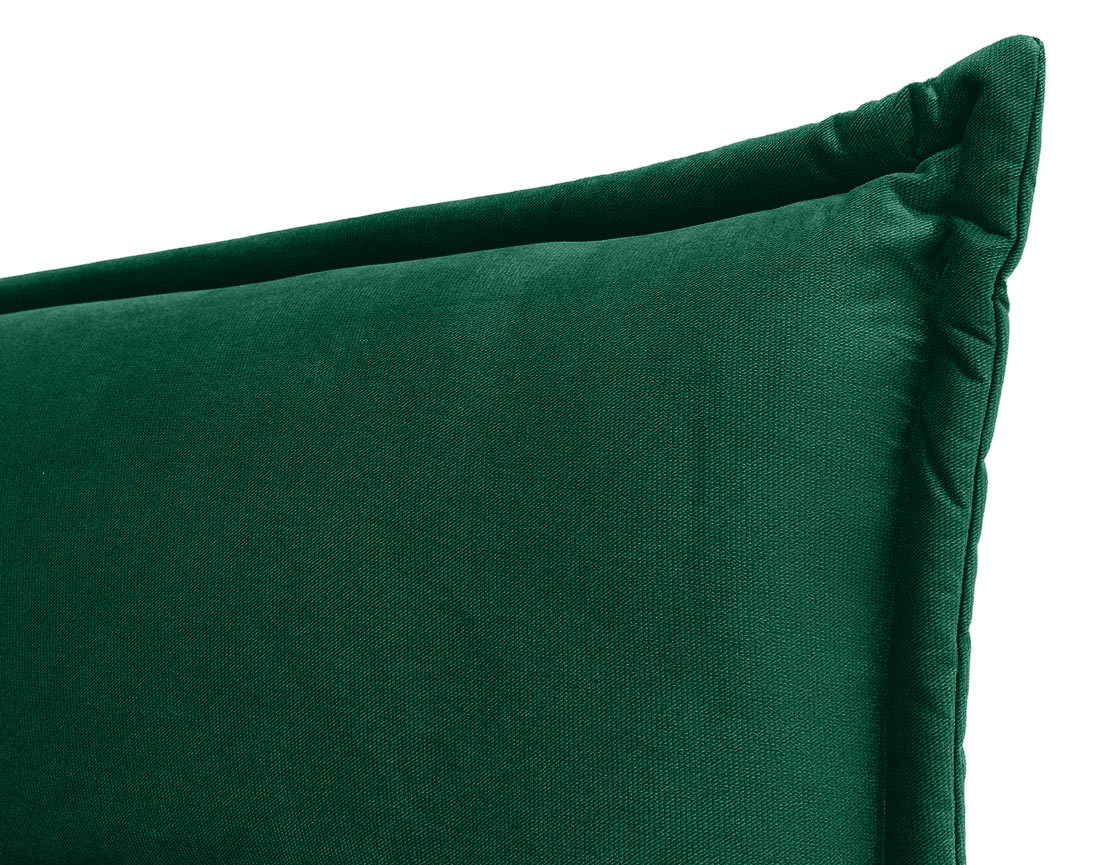 Lit coffre 140x200 cm en velours sommier inclus Emy