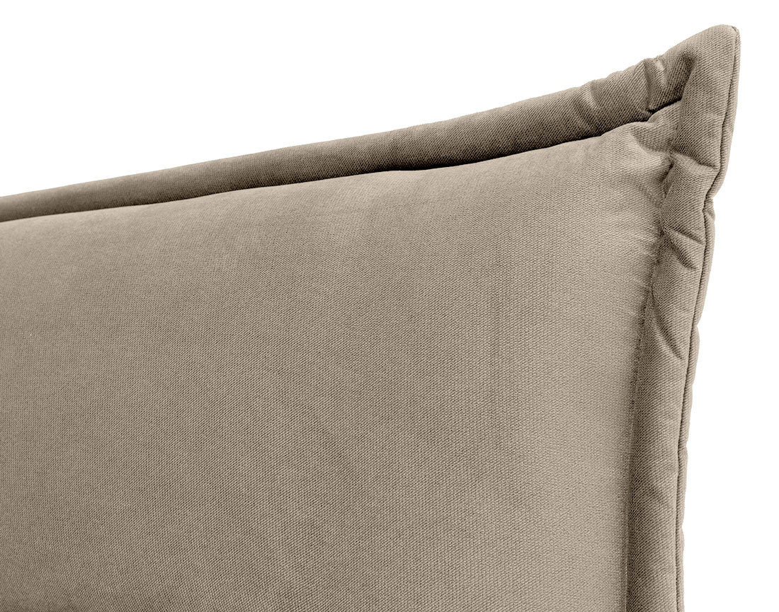 Lit coffre 180x200 cm en velours sommier inclus Emy