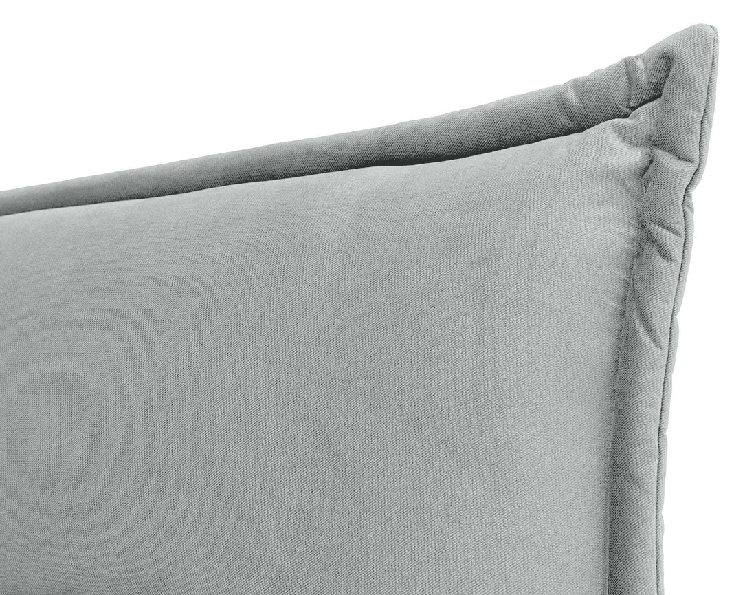 Lit coffre 180x200 cm en velours sommier inclus Emy