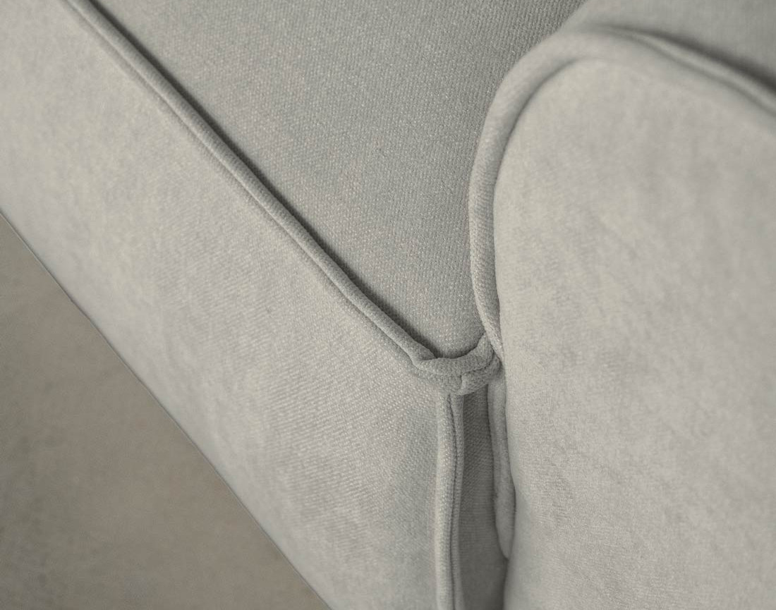 Module d'assise droit en tissu texturé Felix