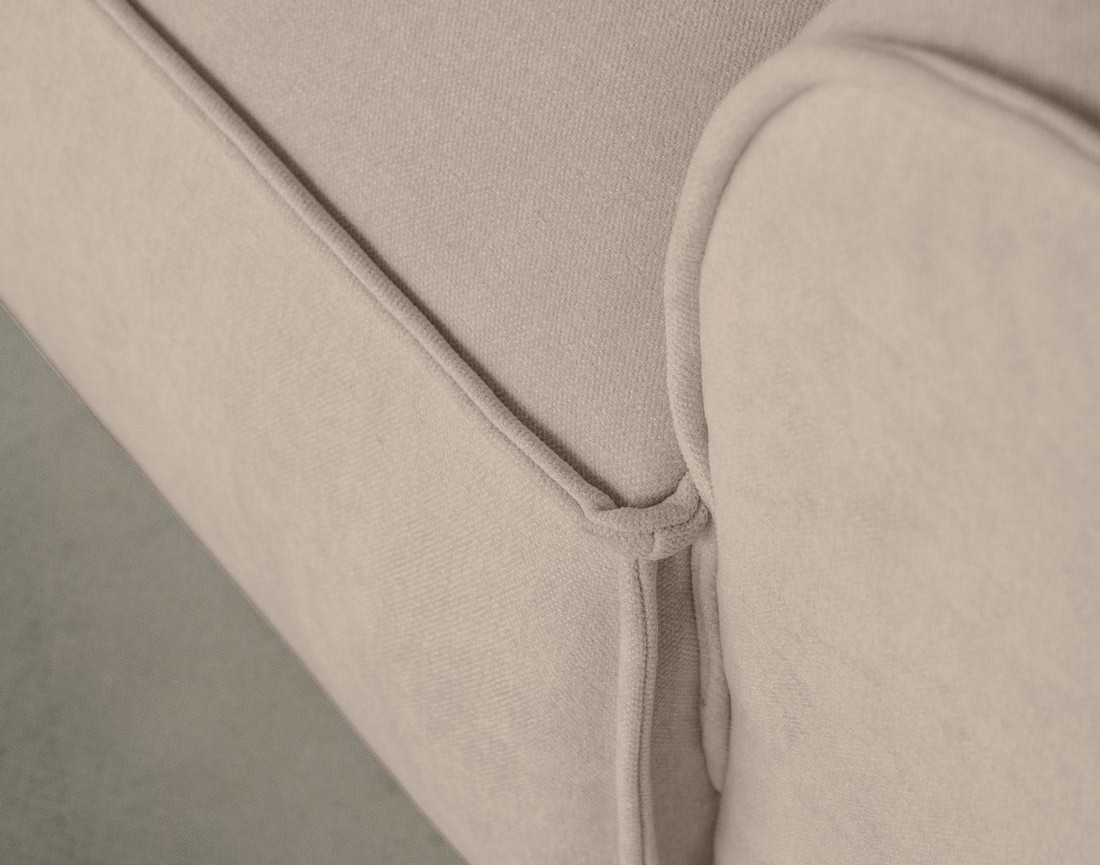 Module d'assise droit en tissu texturé Felix