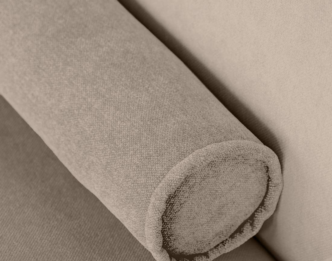 Module d'assise droit en tissu texturé Felix