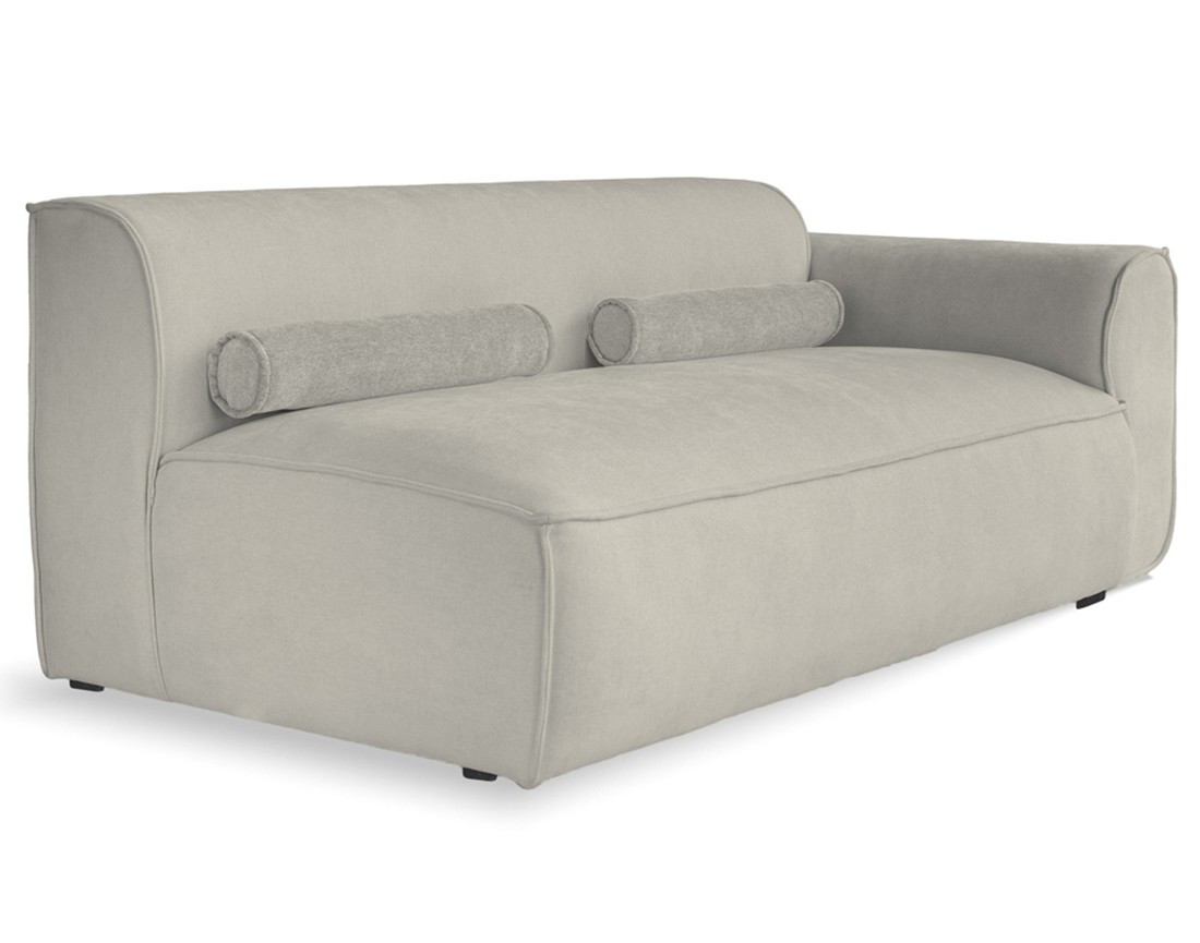 Module d'assise droit en tissu texturé Felix