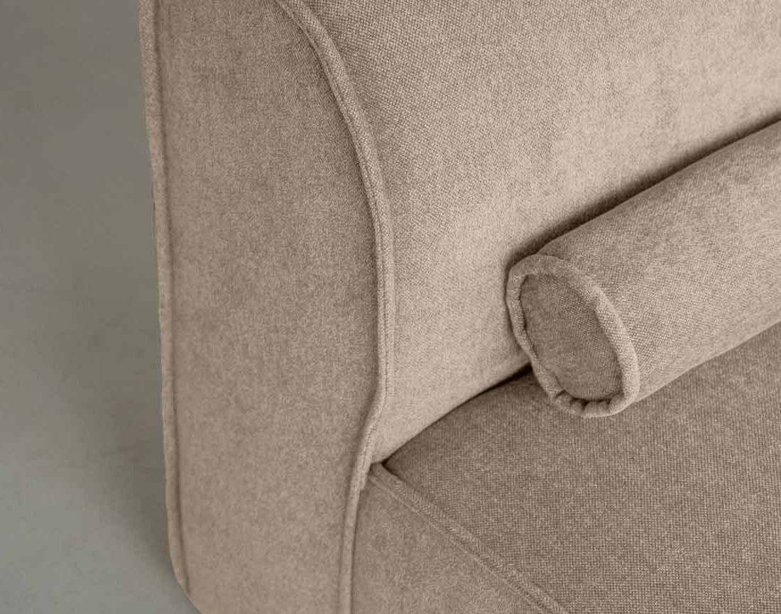 Module d'assise droit en tissu texturé Felix