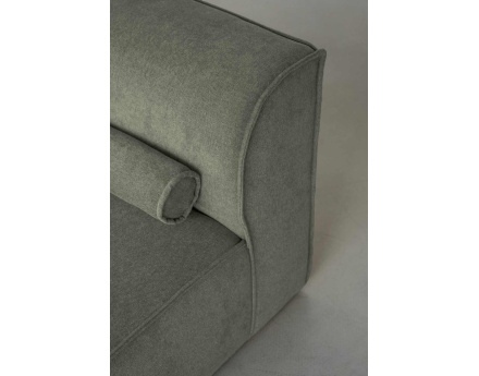 Module d'assise sans accoudoirs en tissu texturé Felix