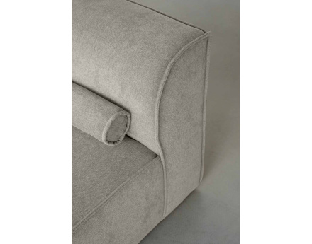 Module d'assise méridienne gauche en tissu texturé Felix