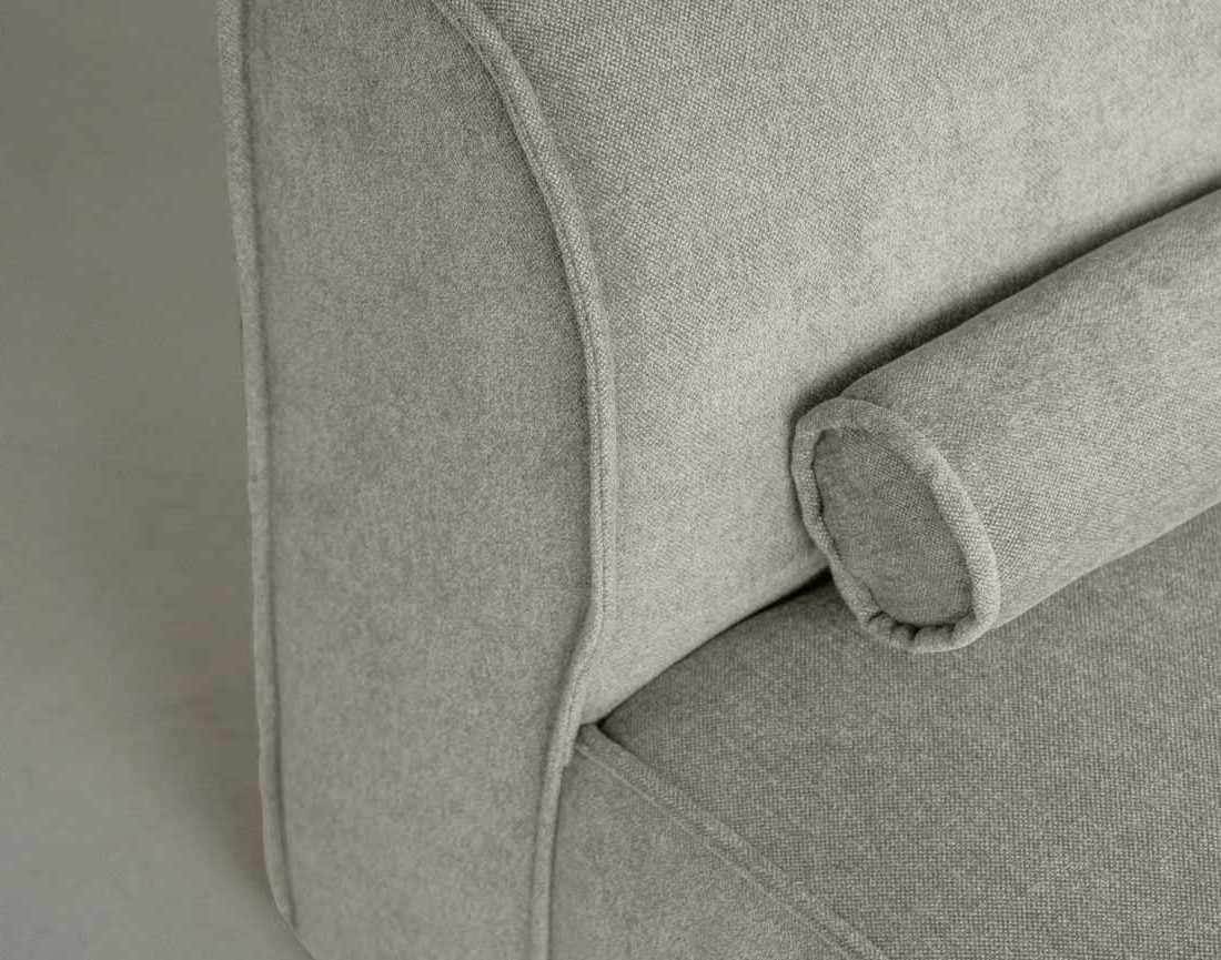 Module d'assise droit en tissu texturé Felix