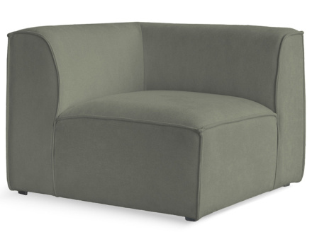 Module d'assise d'angle réversible en tissu texturé Felix