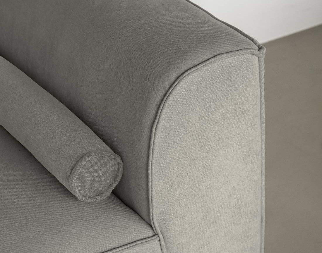 Canapé modulable 2 places en tissu texturé Felix