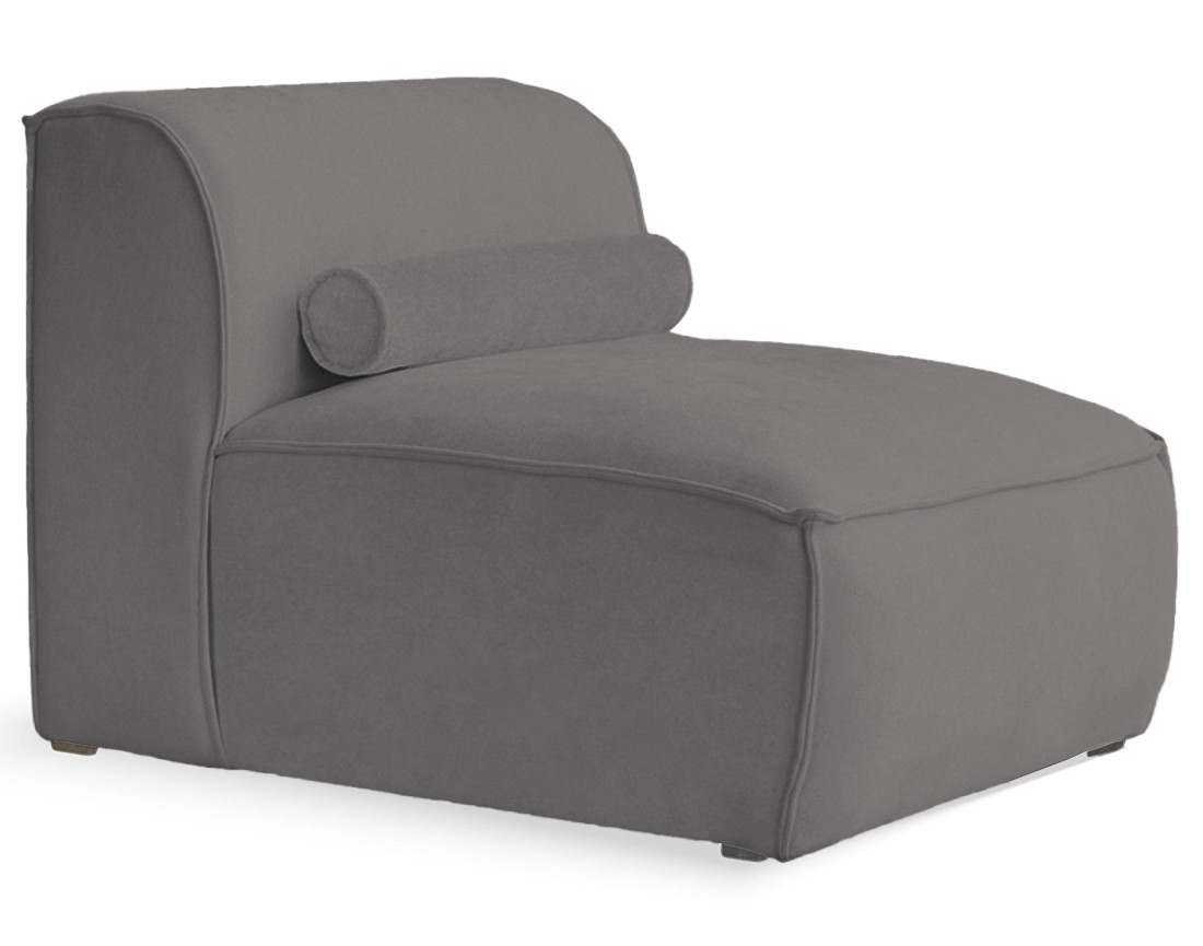 Module d'assise sans accoudoirs en tissu texturé Felix