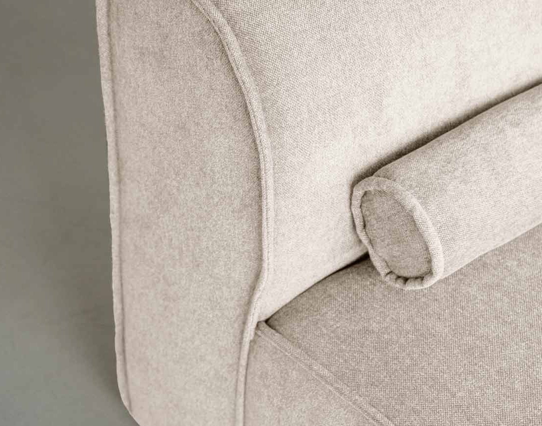 Canapé modulable d'angle gauche 5 places en tissu texturé Felix