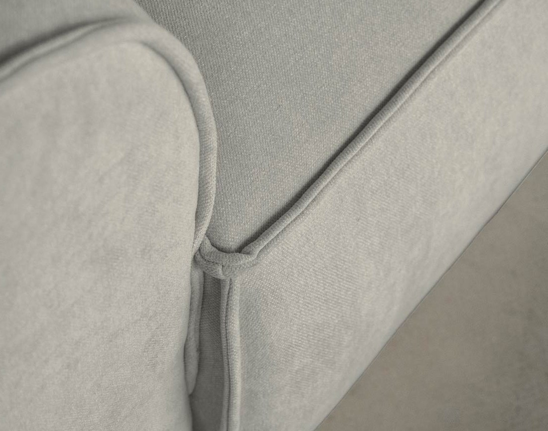 Canapé modulable d'angle droit 5 places en tissu texturé Felix