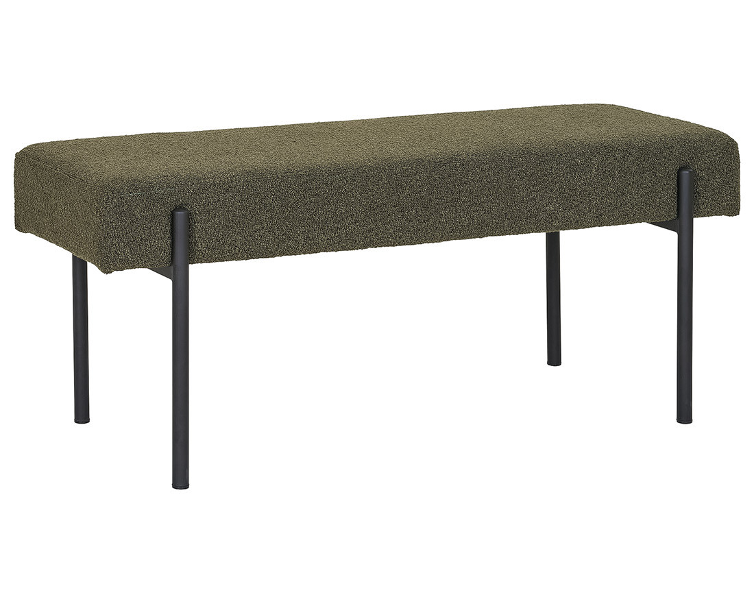 Banc en tissu bouclette 100 cm Romeo