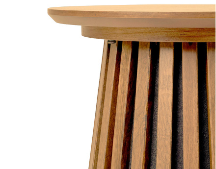 Bout de canapé en chêne 50 cm Kala