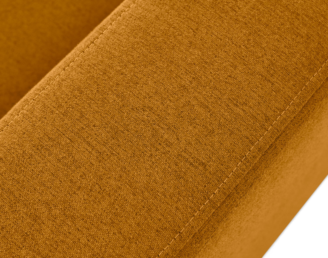 Canapé d'angle réversible 4 places avec têtières amovible en tissu Barrie