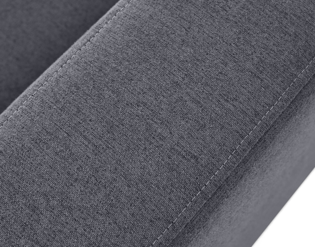 Canapé d'angle réversible 4 places avec têtières amovible en tissu Barrie