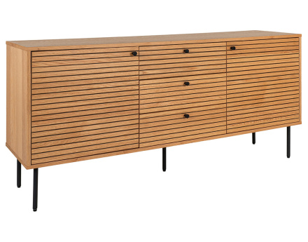 Buffet bas en chêne 150 cm Tolga