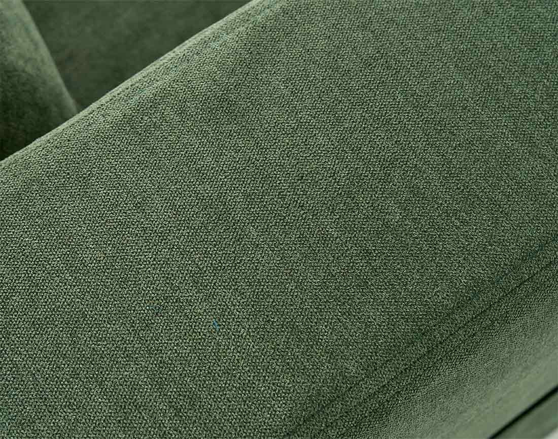 Canapé droit déhoussable 3 places avec poches en tissu Rico