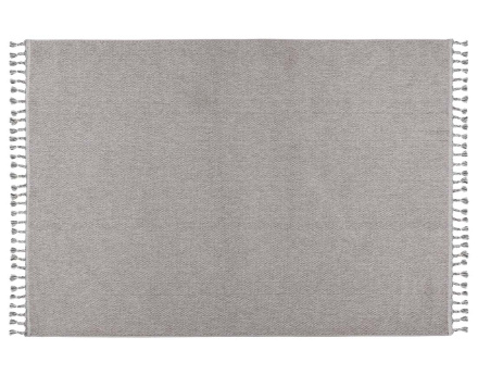 Tapis rectangulaire uni gris Elma