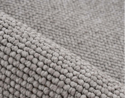 Tapis rectangulaire uni gris Elma