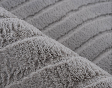 Tapis rectangulaire motif abstrait gris anthracite Lovely