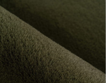 Tapis rectangulaire fausse fourrure vert Joy