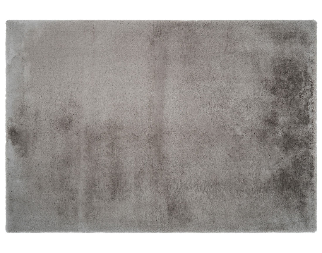 Tapis rectangulaire fausse fourrure taupe Joy