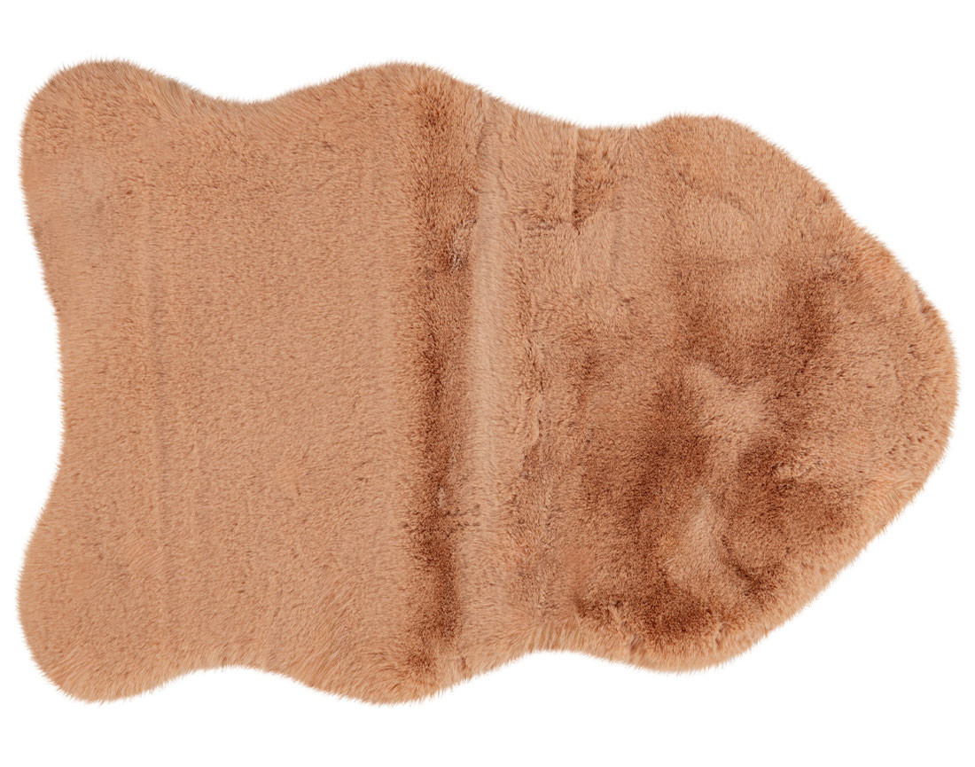 Tapis organique fausse fourrure corail Bear