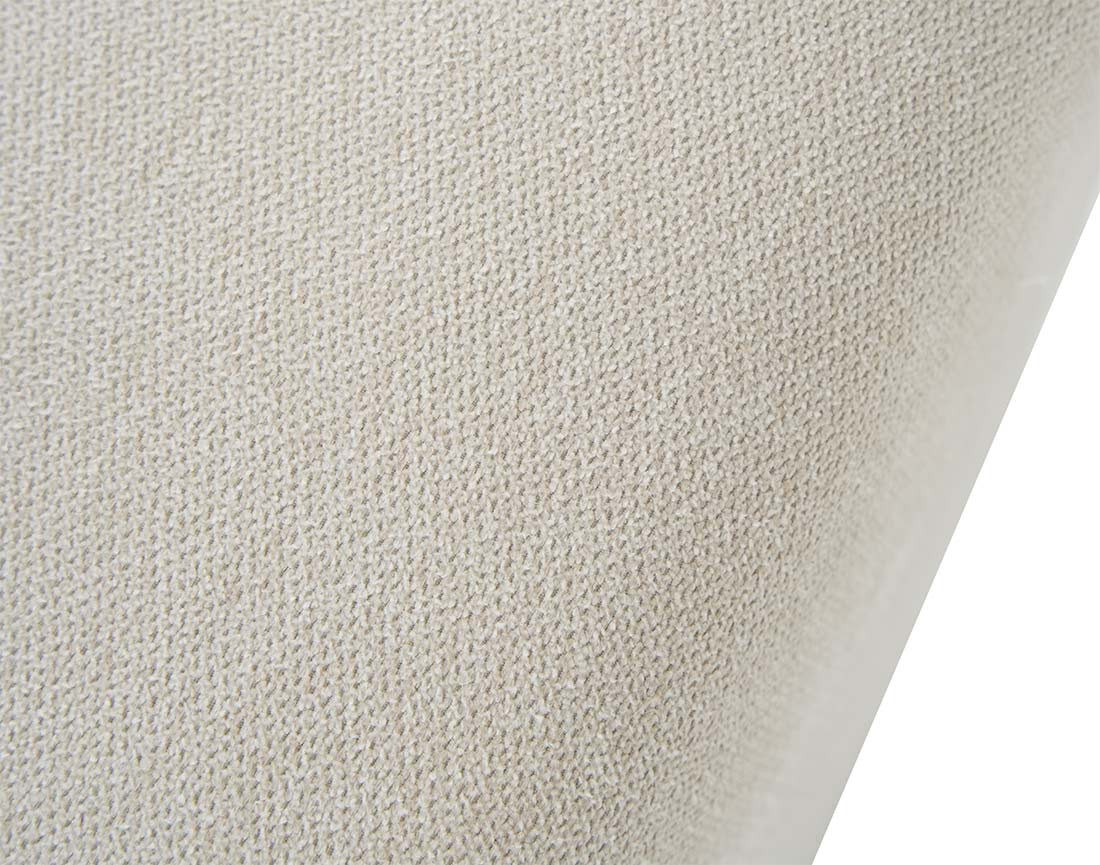Canapé d'angle déhoussable et modulable 3 places et 1 pouf en tissu Calgary