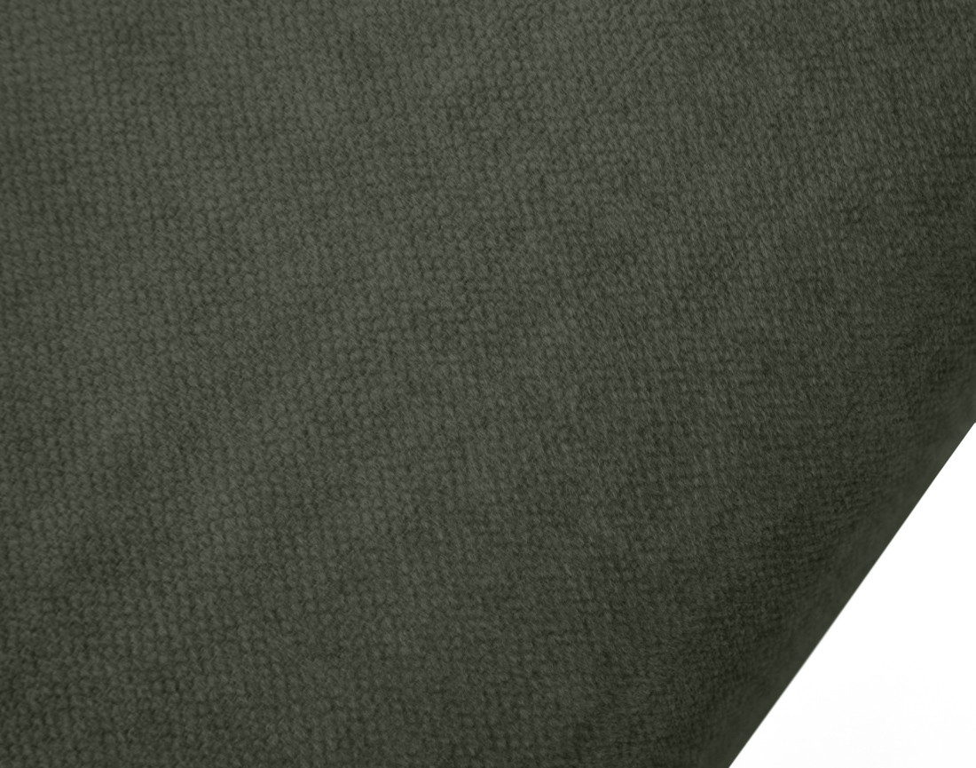 Canapé d'angle déhoussable et modulable 3 places et 1 pouf en velours Calgary