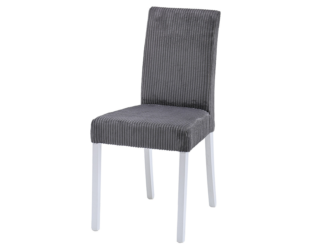 Lot de 2 chaises en velours côtelé Gemma