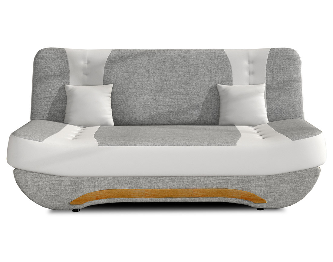 Canapé convertible clic-clac 3 places en tissu Nelson