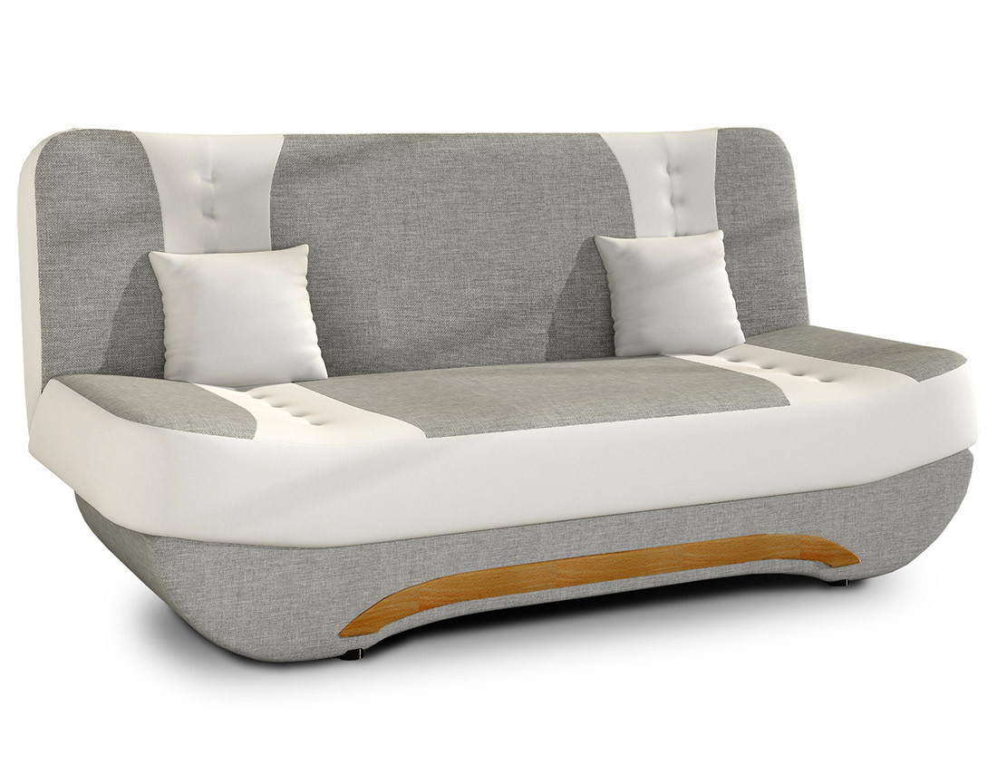 Canapé convertible clic-clac 3 places en tissu Nelson