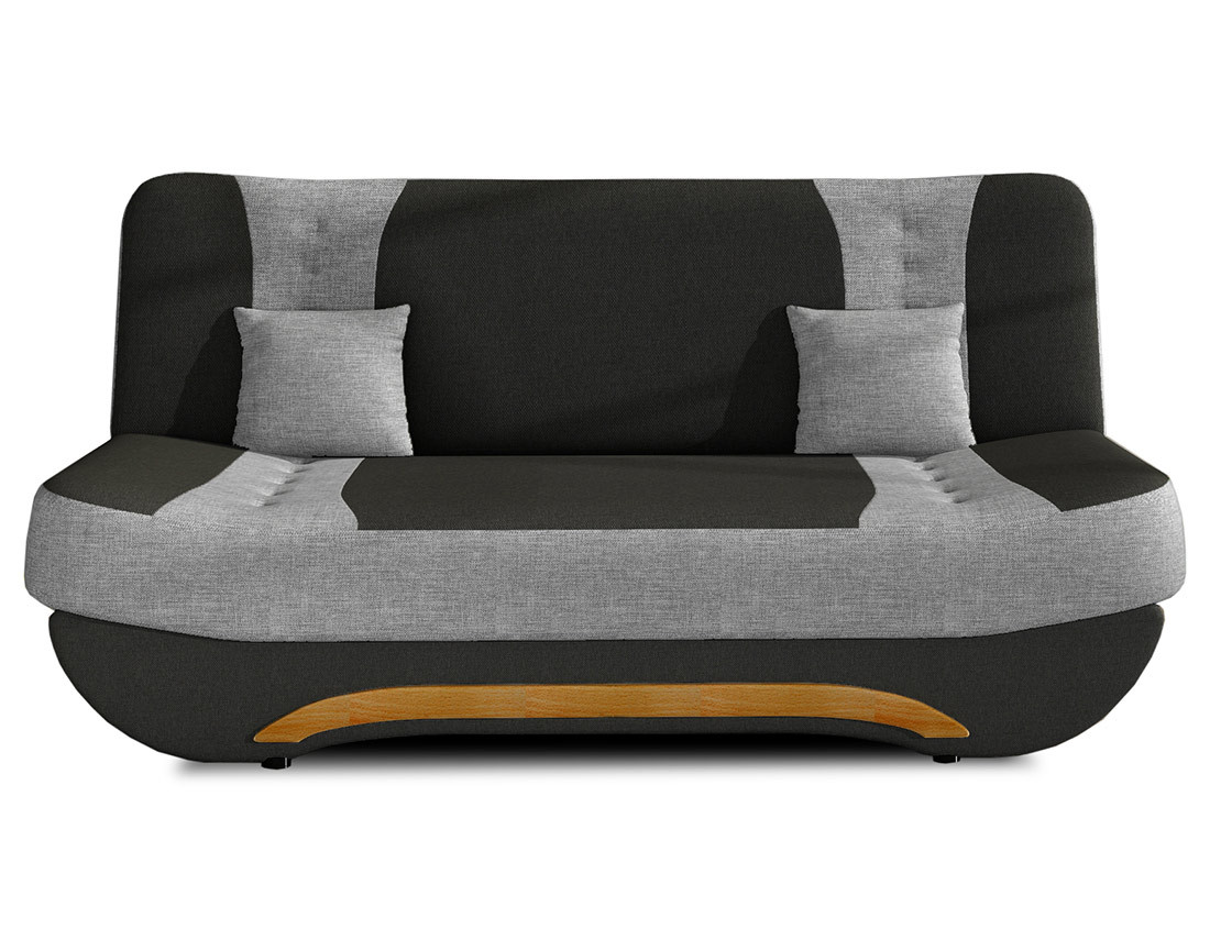 Canapé convertible clic-clac 3 places en tissu Nelson