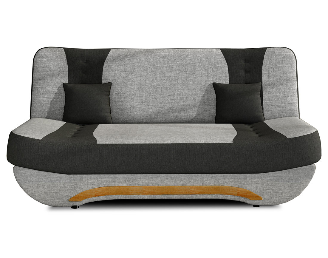 Canapé convertible clic-clac 3 places en tissu Nelson