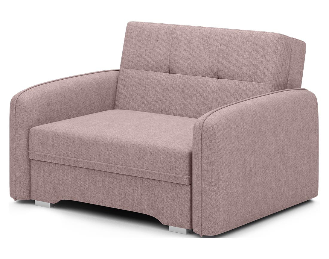 Fauteuil convertible avec coffre en velours Michelle