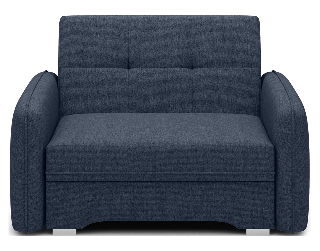 Fauteuil convertible avec coffre en velours Michelle