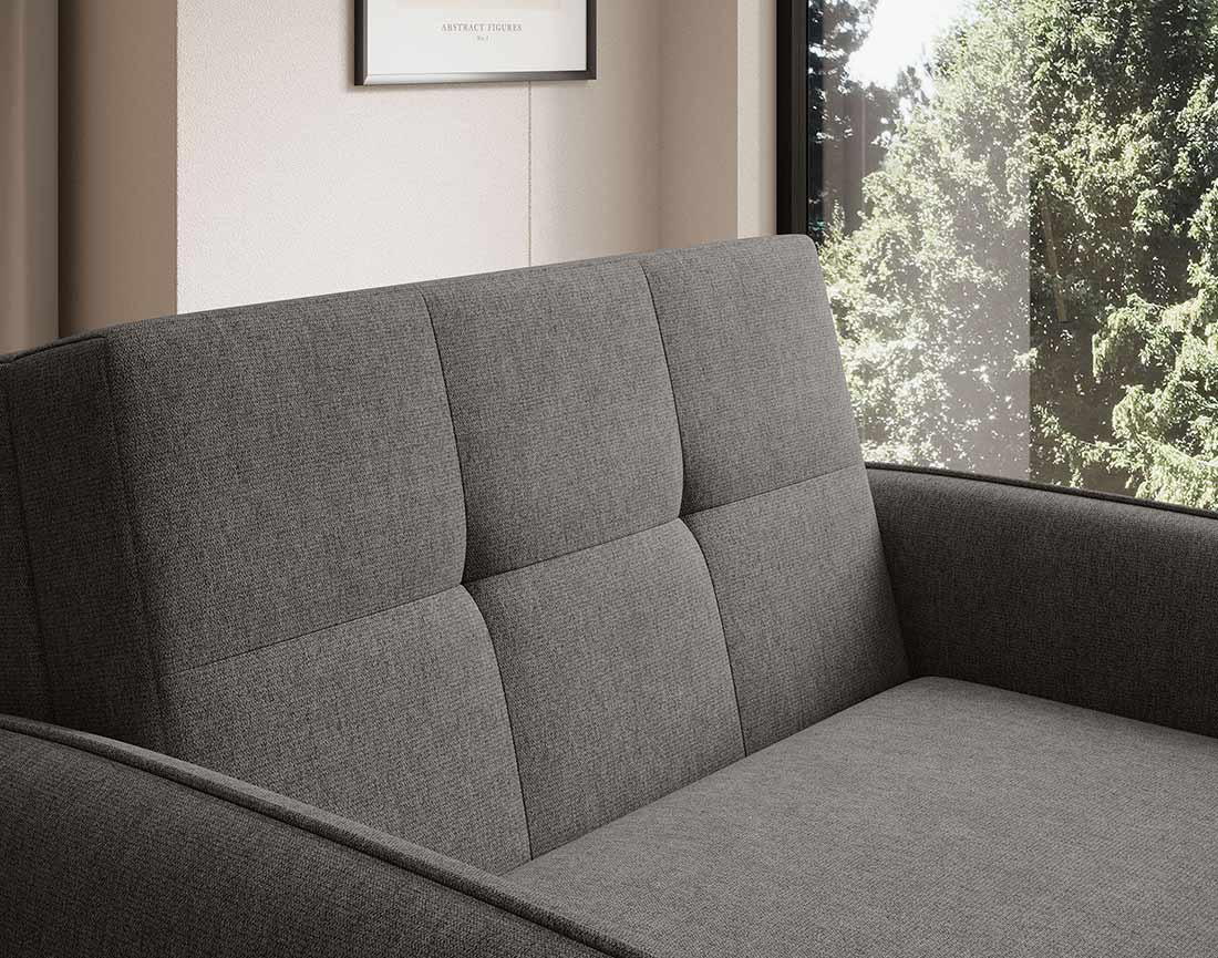 Fauteuil convertible avec coffre en velours Michelle