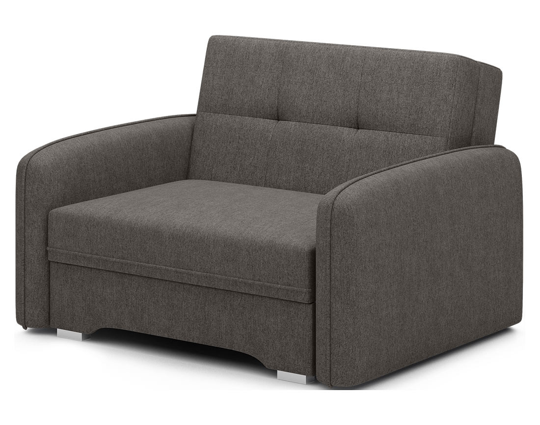 Fauteuil convertible avec coffre en velours Michelle