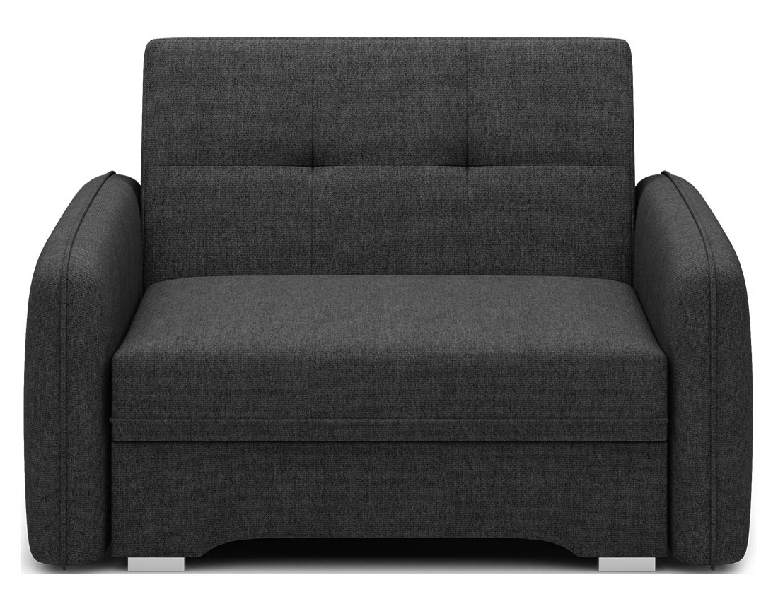 Fauteuil convertible avec coffre en velours Michelle