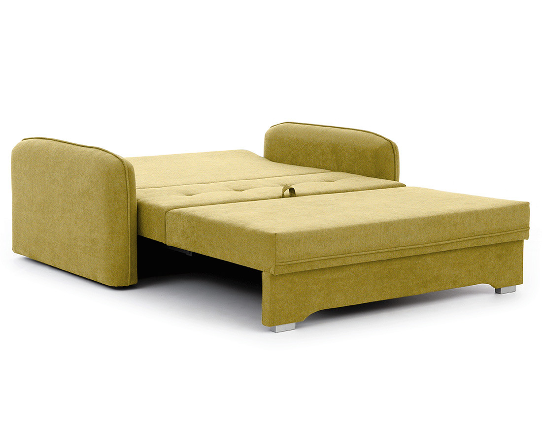 Canapé droit 3 places convertible avec coffre en velours Michelle