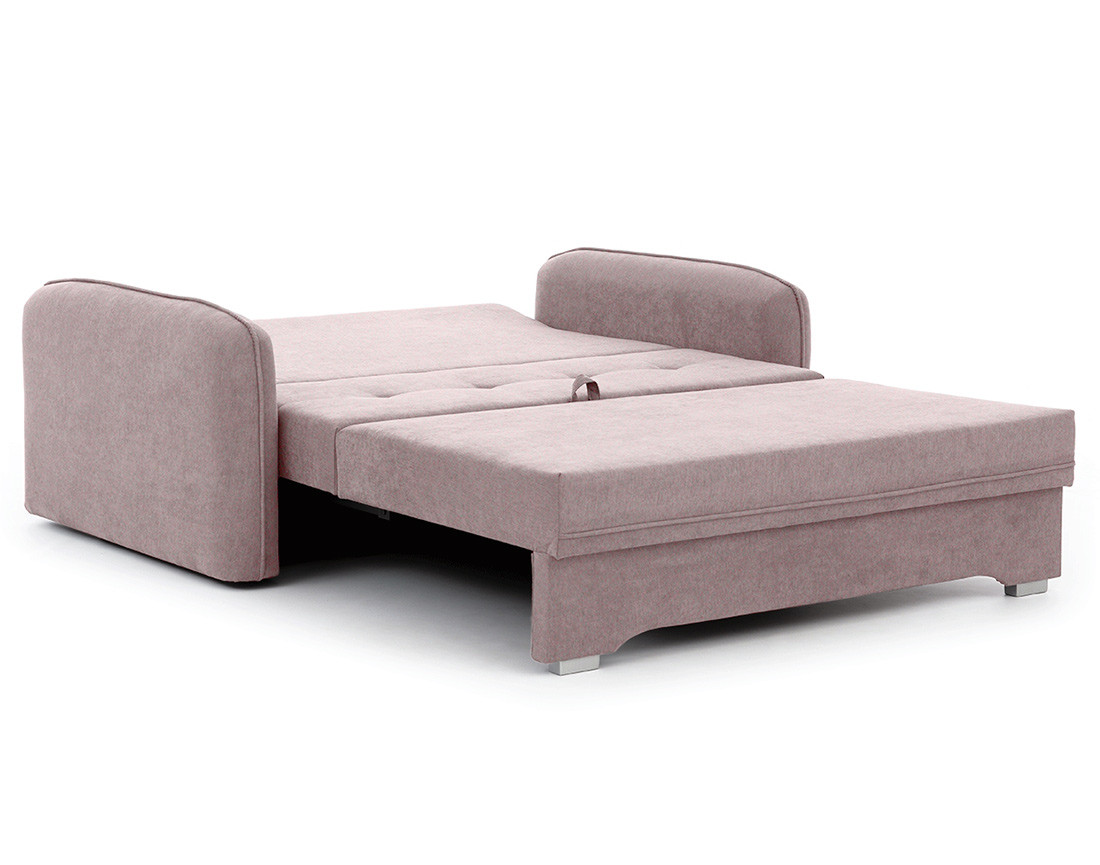 Canapé droit 3 places convertible avec coffre en velours Michelle