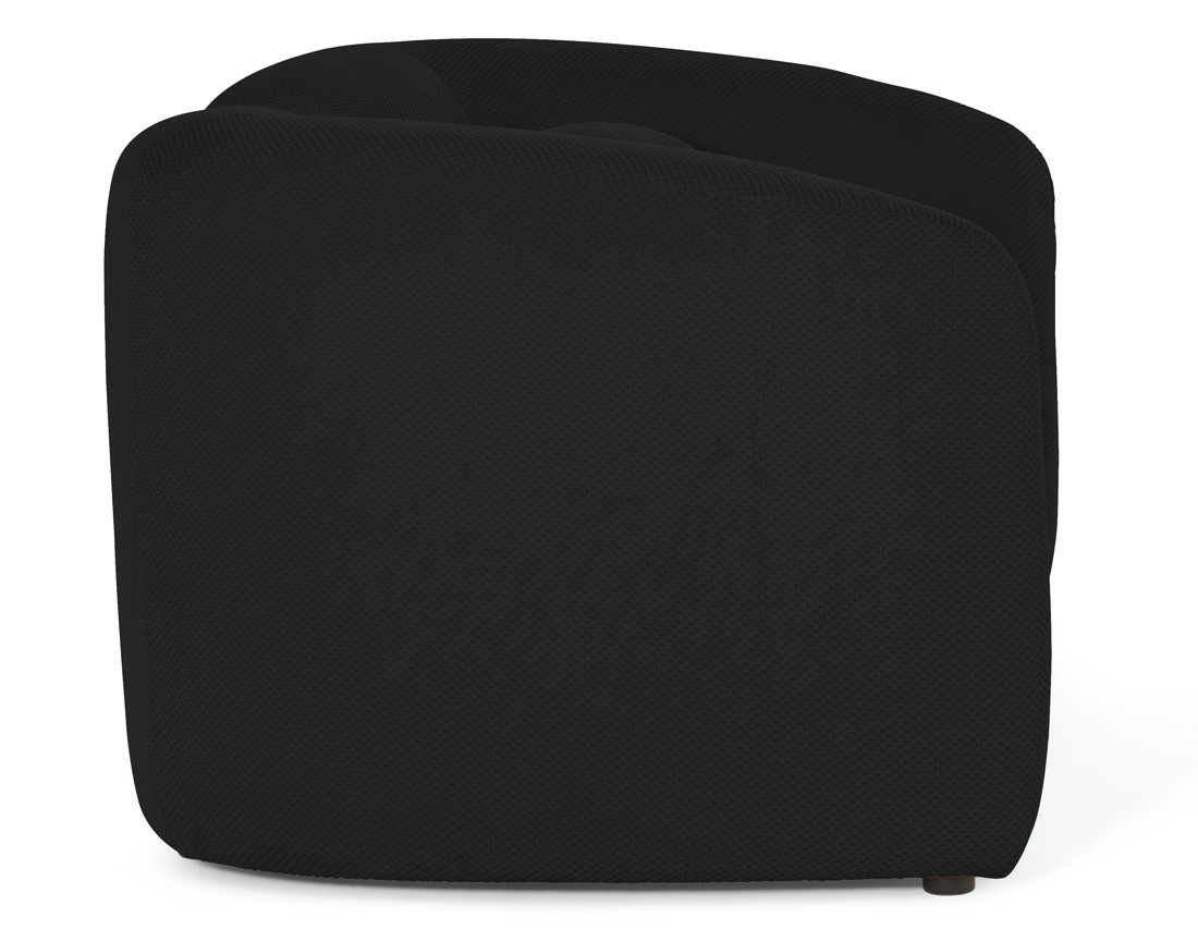 Canapé droit 2 places en velours texturé Charles