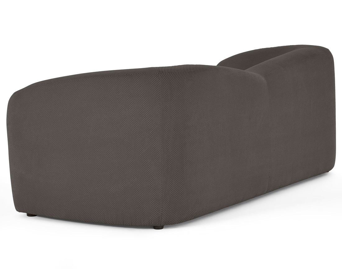 Canapé droit 3 places en velours texturé Charles