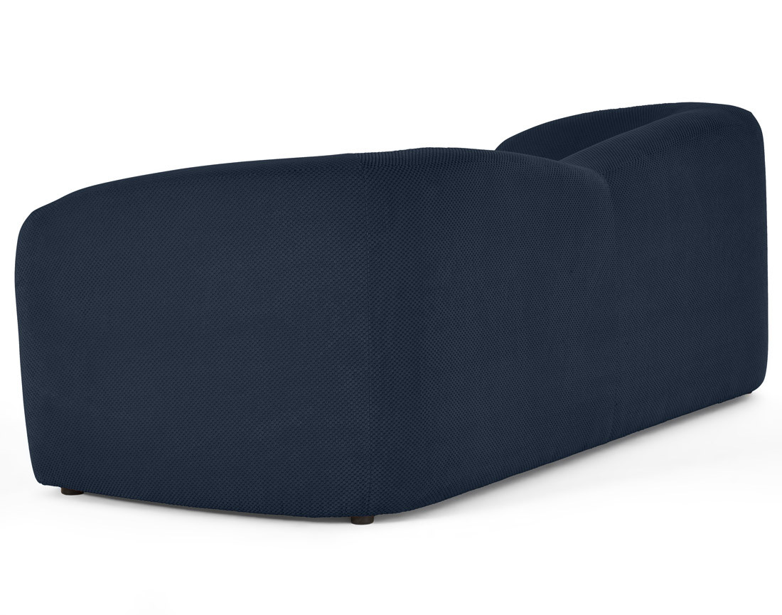 Canapé droit 3 places en velours texturé Charles