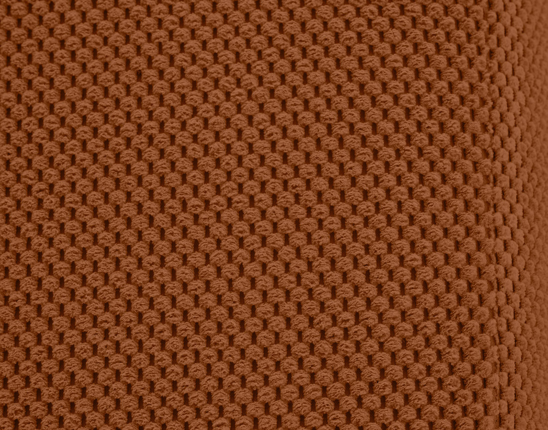 Canapé droit 3 places en velours texturé Charles