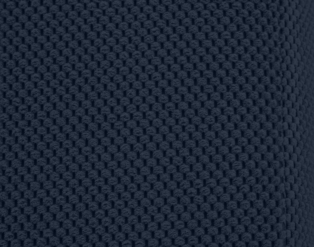 Canapé droit 3 places en velours texturé Charles