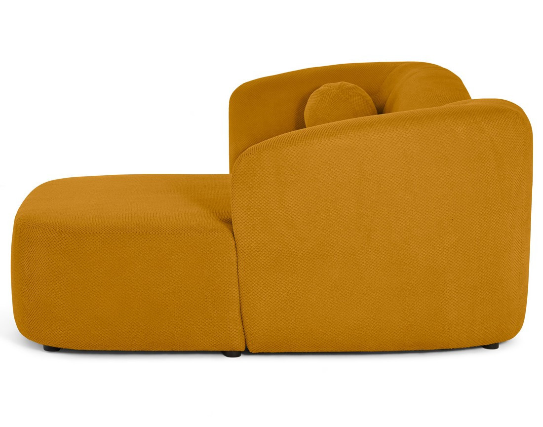 Canapé d'angle droit 4 places en velours texturé Charles