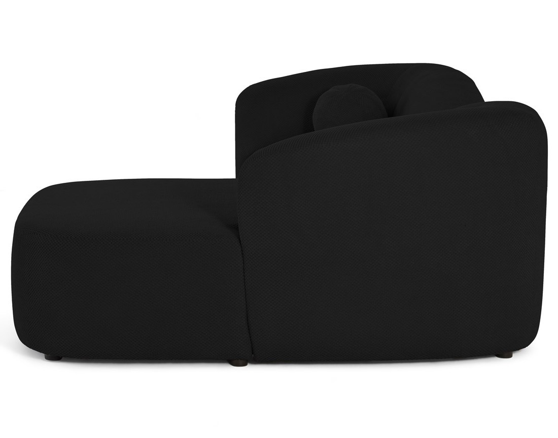 Canapé d'angle droit 4 places en velours texturé Charles