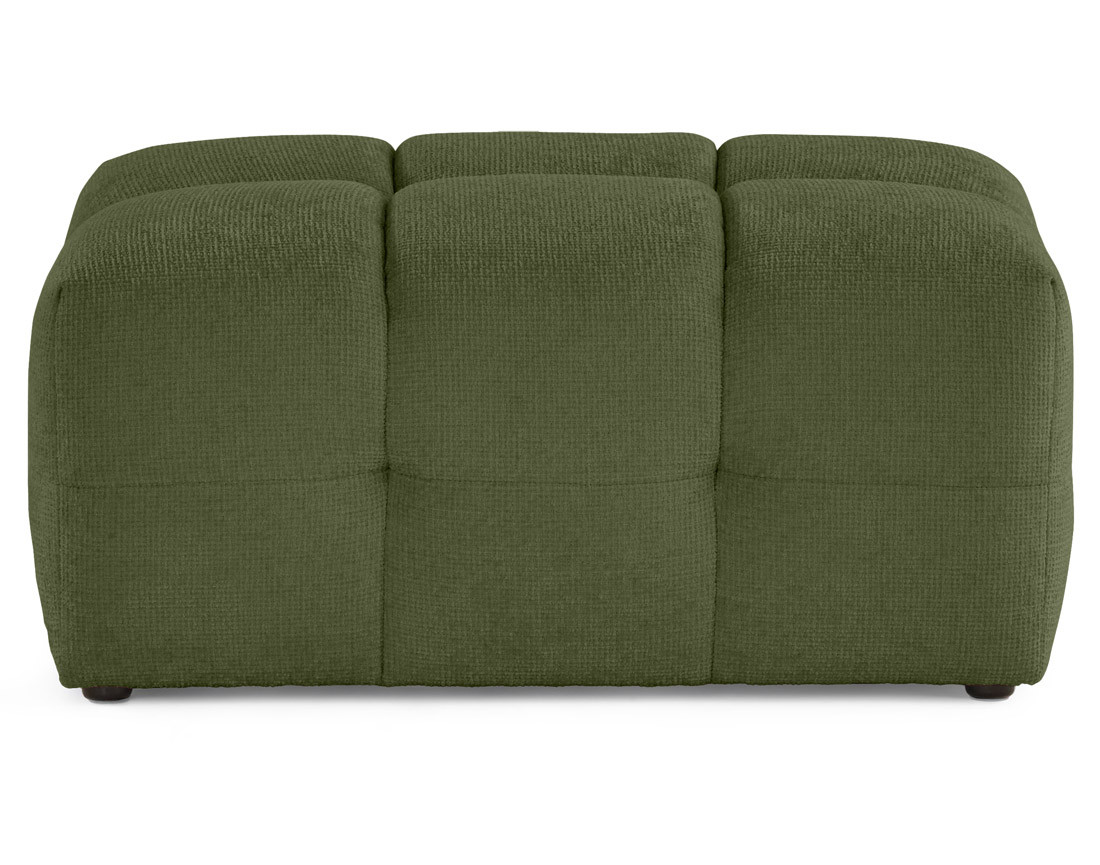 Pouf en tissu texturé Suzano